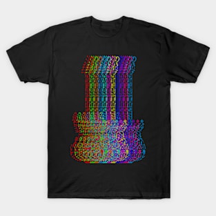 Color Music of Guitar T-Shirt